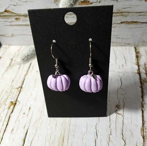 Fall Thanksgiving Halloween Pumpkin Earrings - Picture 4 of 10